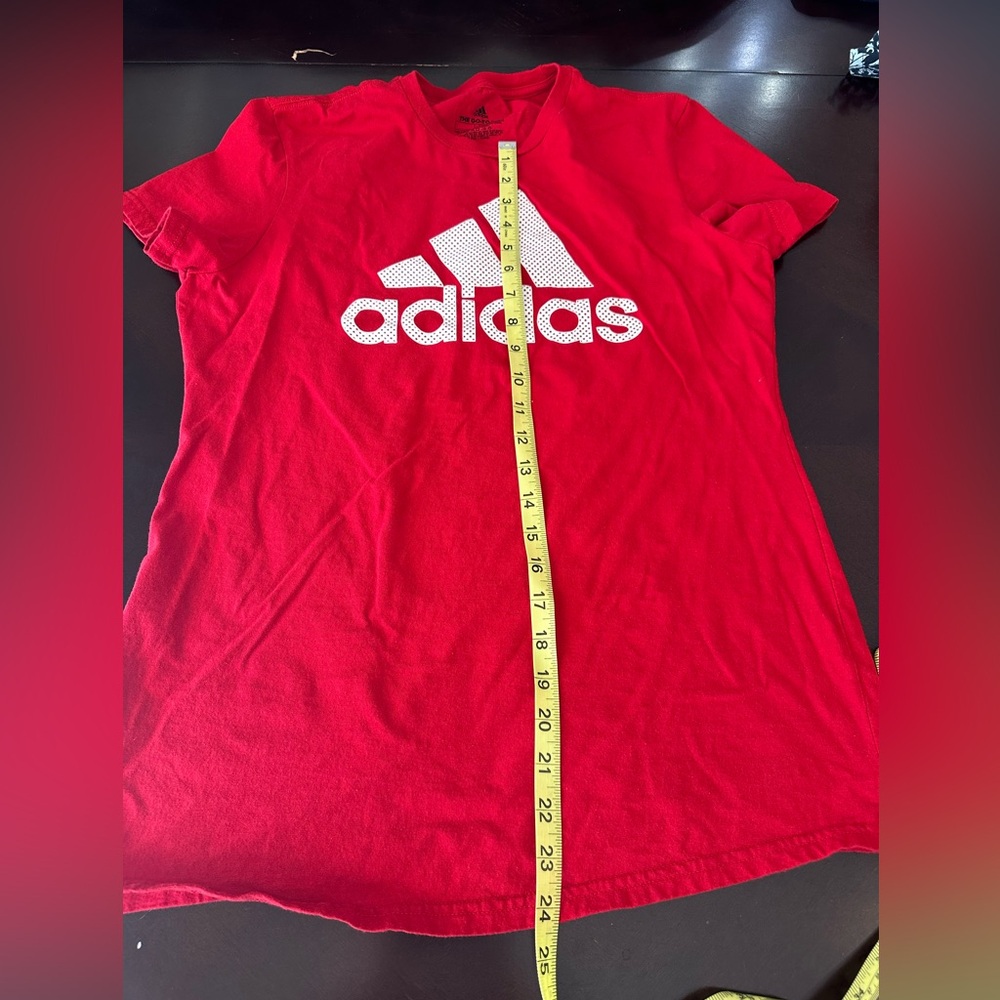 Red Adidas T-Shirt - Picture 3 of 5